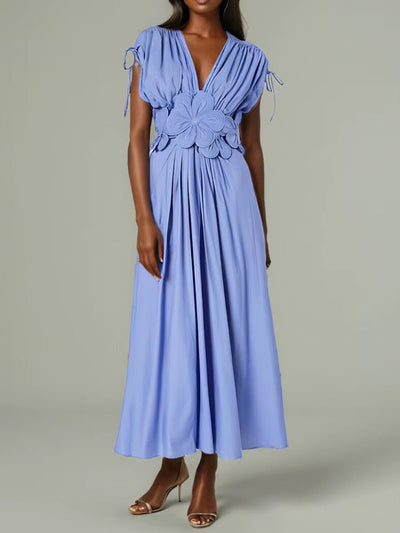 Aria Floral Applique Maxi Dress
