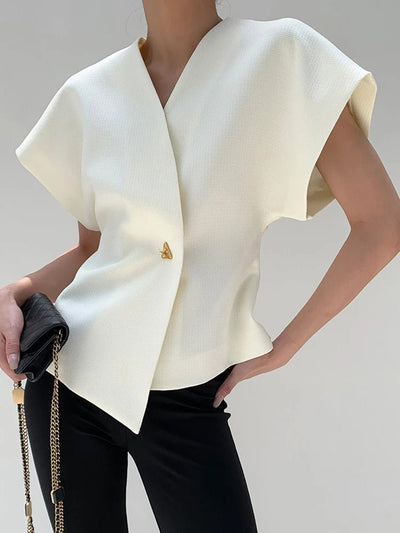 Astrid Sleeveless Tunic Irregular Waistcoat