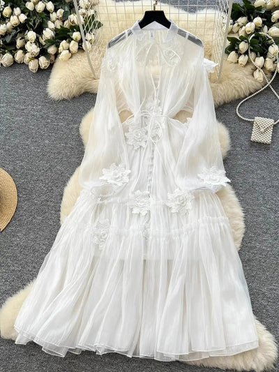 Audrey Long Sleeve Midi Dress
