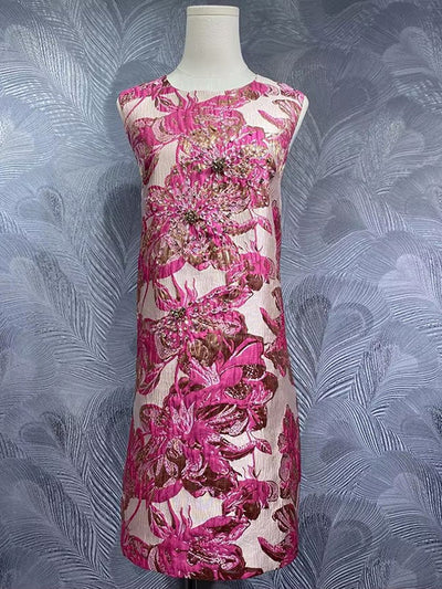 Bianca Beaded Floral Mini Dress