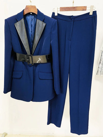 Clara Belted Blazer & Pant Set
