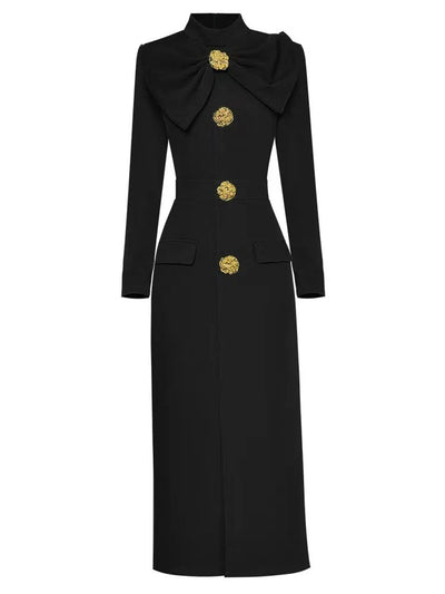 Clara Bow Detail Midi Dress