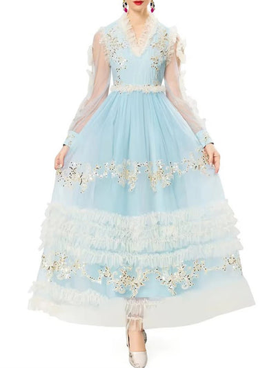 Colette Embellished Tulle Gown Dress