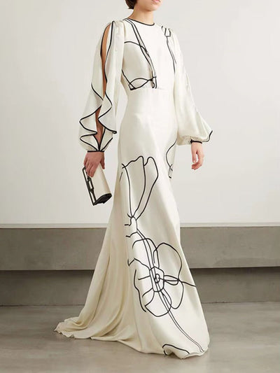 Colette Floral Line Gown