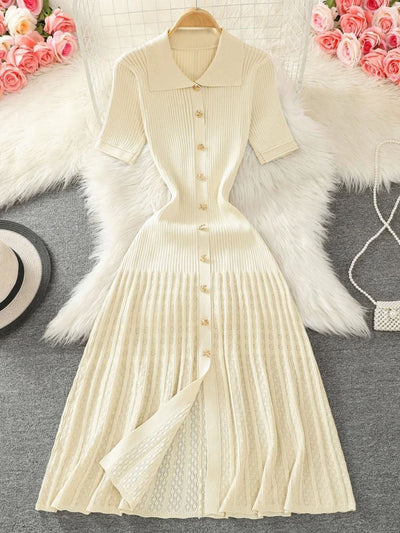 Daniela Single-Breasted Midi Dress