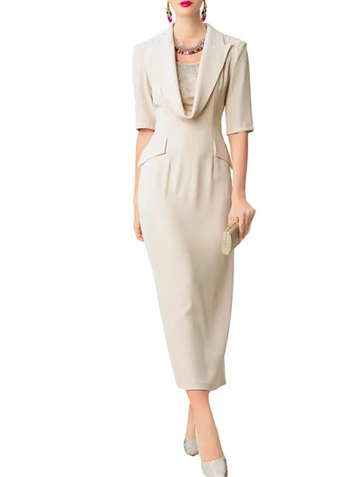 Daphne Crystal Blazer Midi Dress