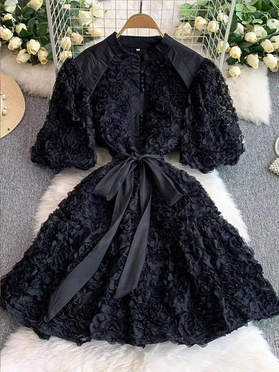 Eliana Bubble Sleeve Mini Dress