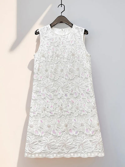 Elodie Floral Lace Mini Dress