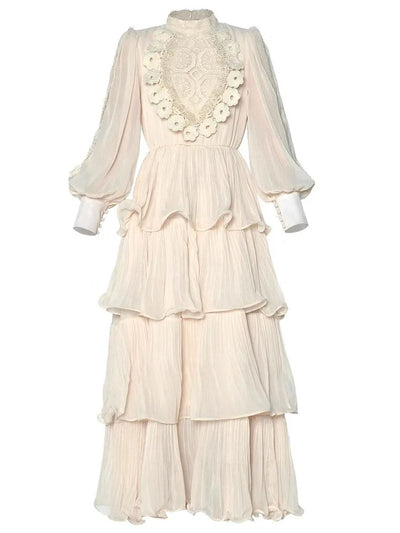 Eloise Embroidered Tiered Maxi Dress