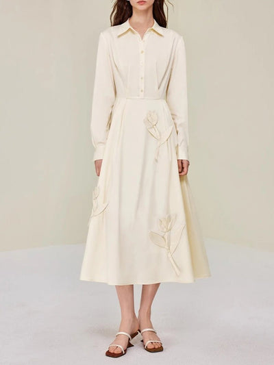 Elsie Button Midi Dress