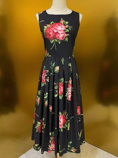 Florence Rose Garden Midi Dress
