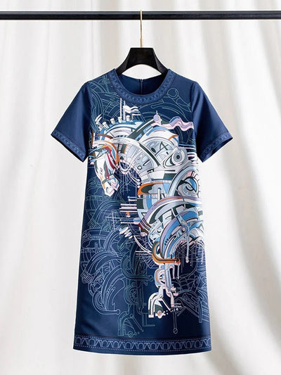 Freya Abstract Print Mini Dress