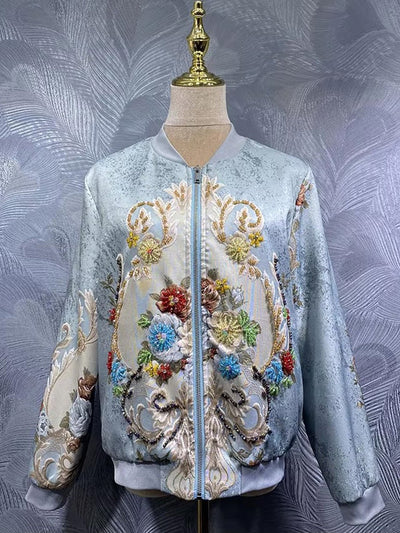Giselle Embroidered Bomber Jacket