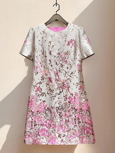 Helena Sequin Floral Mini Dress