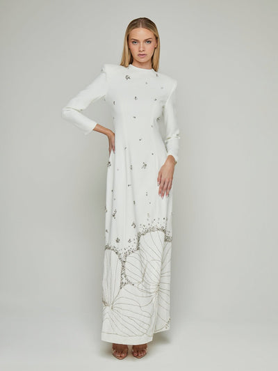 Irulan Rhinestone Embellished Maxi Dress