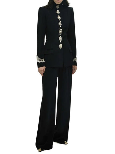 Isabella Embellished Blazer & Pant Set