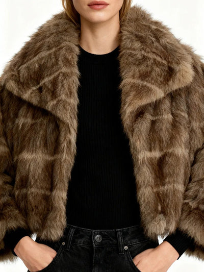 Isabella Faux Fur Cropped Jacket