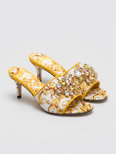 Isabelle Embellished Baroque Heel Sandals