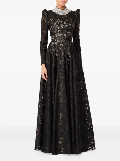 Isabelle Embroidered Lace Maxi Dress