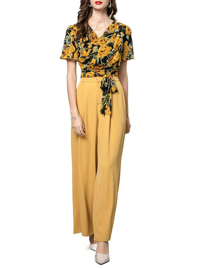 Isabelle Short Sleeve Top & Pant Set