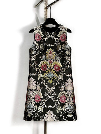 Isadora Baroque Floral Mini Dress