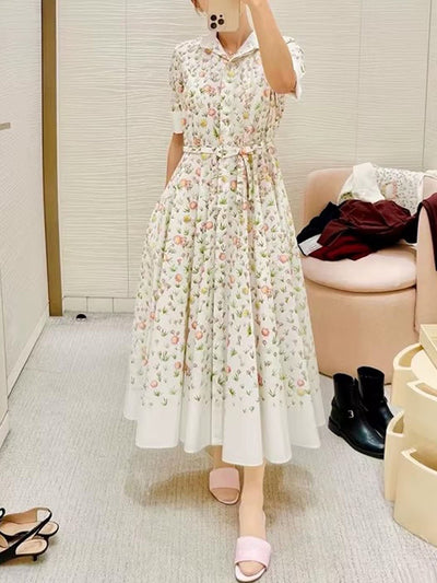Isla Floral Shirt Midi Dress