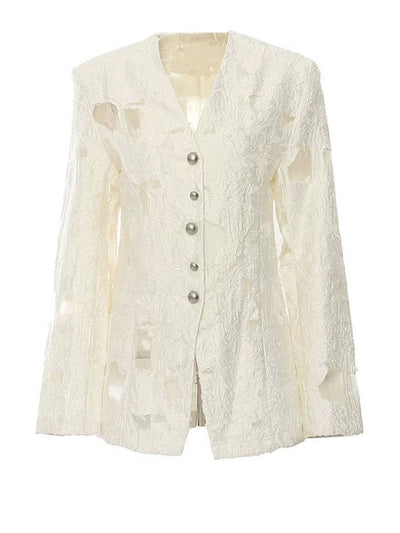 Isla Lace Button Blouse