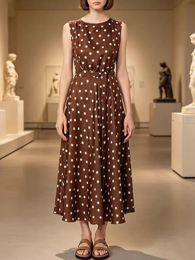Isla Polka Dot Midi Dress