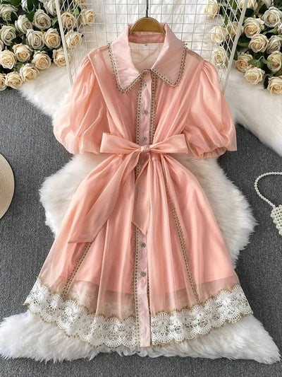 Ivy Hollow Out Mini Dress
