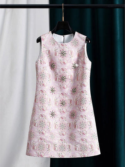 Juliette Floral Applique Mini Dress