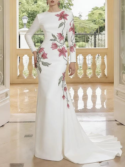 Juliette Floral Embellished Gown Dress