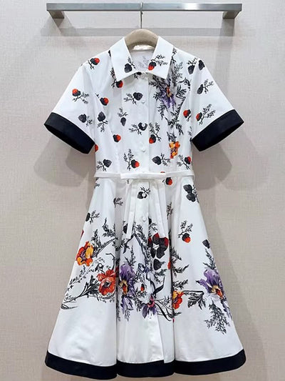Juliette Floral Trim Mini Dress