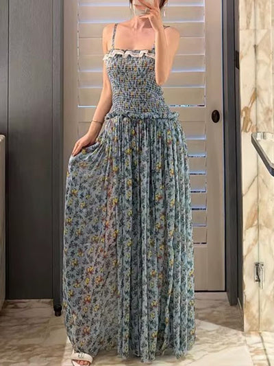 Juliette Smocked Floral Maxi Dress