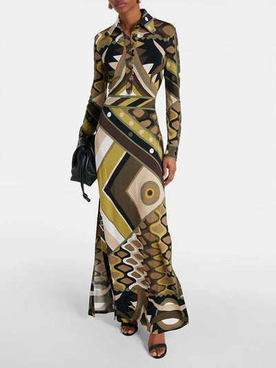 Kaylani Button Casual Maxi Dress