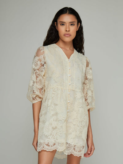 Laila Lace Paisley Mini Dress