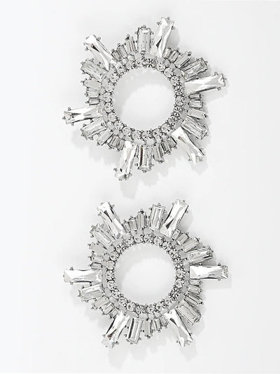Lavren Circle Transparent Drop Earring