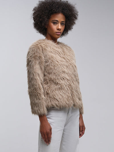 Leena Fluffy Slit Pullover