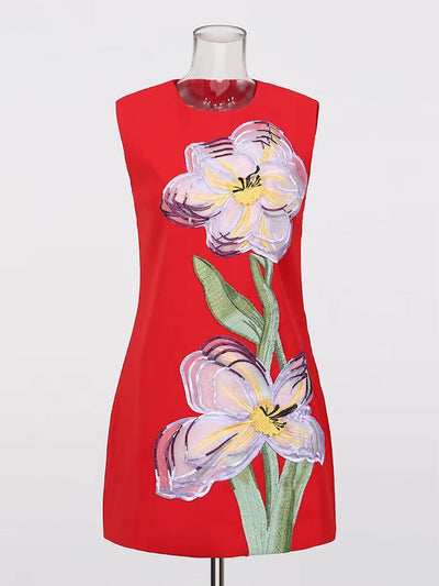 Liana Floral Shift Mini Dress