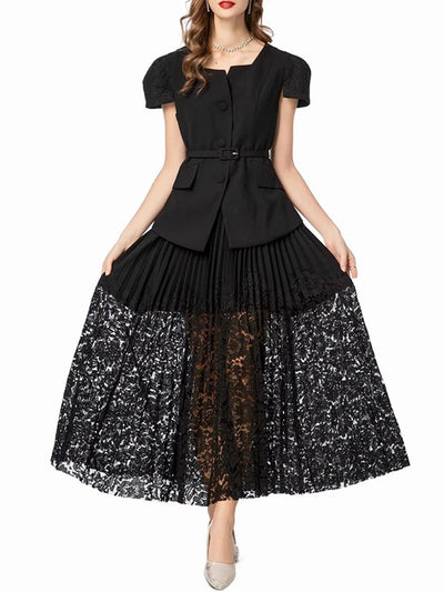 Lillian Short Sleeve Top & Skirt Set