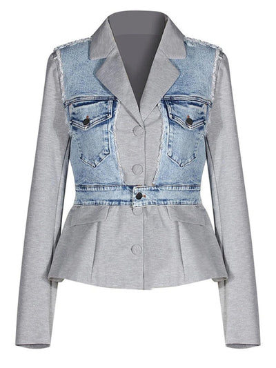London Lapel Long Sleeves Jacket
