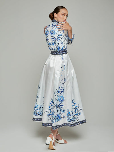 Louisette Floral Kimono Midi Dress