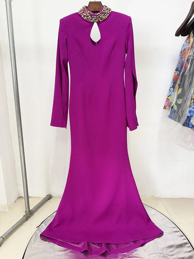 Lucia Embellished Keyhole Gown