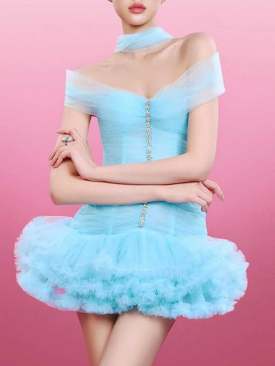 Lucienne Tulle Corset Mini Dress