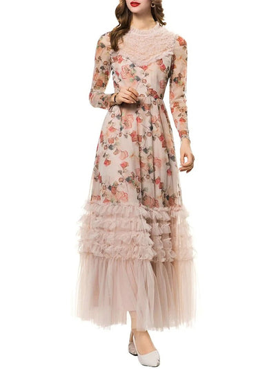 Madelyn Floral Ruffled Maxi Dress