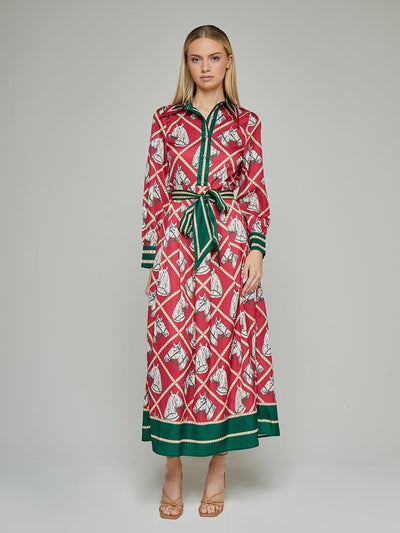 Malin Horse Print Maxi Dress