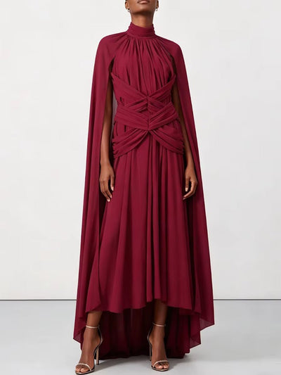 Marcella Cape Sleeve Gown