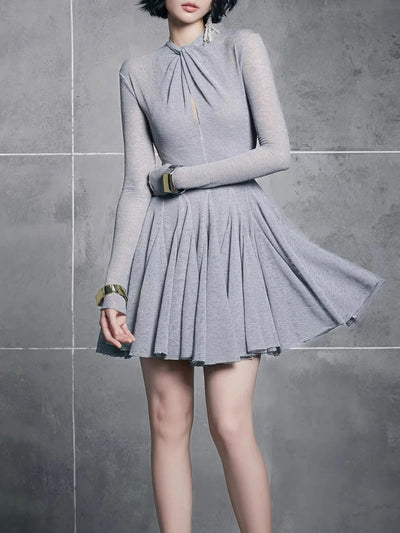 Mariana Spliced Fold Mini Dress
