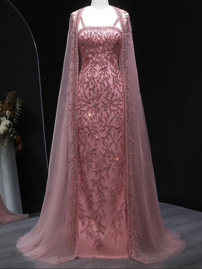 Marielle Cape Mermaid Gown