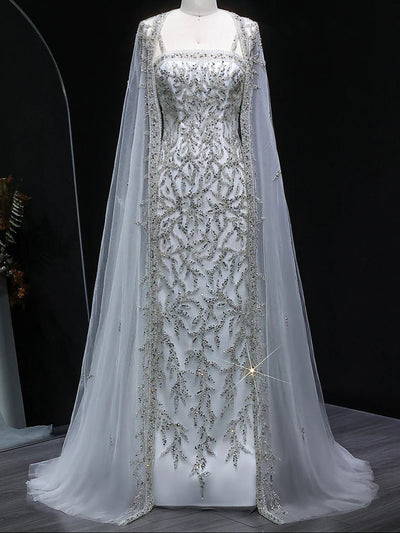 Marielle Cape Mermaid Gown