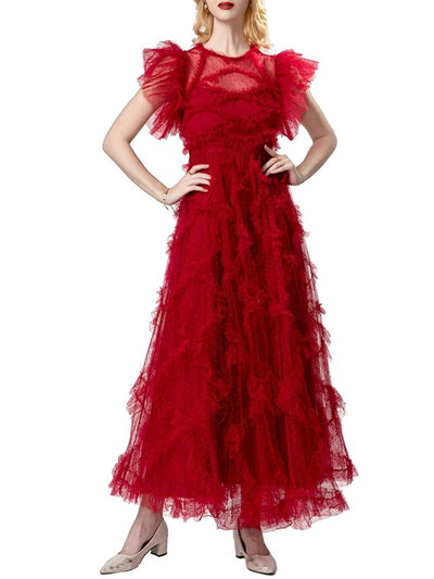 Melody Ruffle Maxi Dress